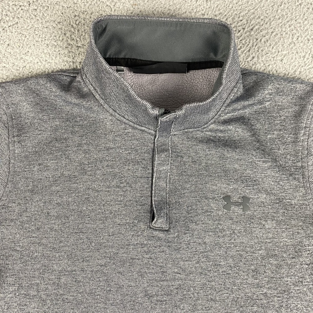 Under Armour Pullover Mens Large Storm 1/4 Zip Sweater Fleece‎ UA Coldgear Golf